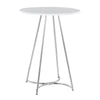 Cece - Counter Table - Chrome Metal