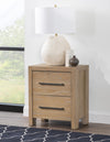 Horizons - 2 Drawers Nightstand - Weathered Oak
