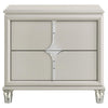 Olivia - 2-Drawer Nightstand Bedside Table - Pearl White