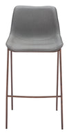 Magnus Barstool Slate Gray & Walnut — Set of 2