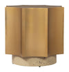 Osam - Side Table - Gold & Beige
