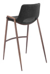 Desi Barstool (Set of 2) Black & Walnut — Set of 2