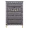 Symmetry - 5 Drawer Chest - Charcoal
