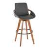 Cosmo - Fixed-Height Barstool - Walnut Bamboo Base