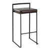 Fuji - Stackable Barstool - Black Metal