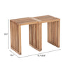 Riviera Extendable Stool Natural — Set of 2