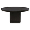 Leandro - 60" Round Dining Table - Burnished Black