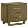 Amsbury - 2-Drawer Nightstand Bedside Table - Nutmeg