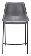 Magnus Counter Stool Dark Gray & Black — Set of 2