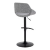 Fabrizzi - Adjustable Barstool With Rounded T Footrest (Set of 2) - Black Metal