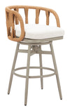 Safal - Outdoor Swivel Barstool - Multicolor