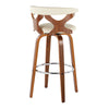Gardenia - 30" Fixed-Height Barstool (Set of 2) - Walnut Base