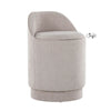 Marla - Upholstered Vanity Stool - Gray Fabric