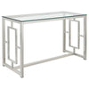 Merced - Glass Top Metal Table
