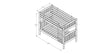 Claire Bunk Bed — Twin / Twin / White