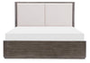 Horizons - Complete Upholstered Panel Bed - Deep Sable