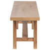Middleton - Wood Backless Dining Bench Natural - Brown