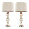 Spade - 30" Glass Table Lamp (Set of 2) - Beige