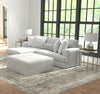 Logan - Upholstered Sectional With Comfort Coil Seating - 46" Cocktail Ottoman And Accent Pillows Included