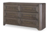 Lancia - 6 Drawer Dresser - Charred Oak