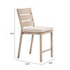 Reefline Armless Counter Stool Gray — Set of 2