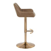 Daniella - Adjustable Barstool (Set of 2) - Gold Base
