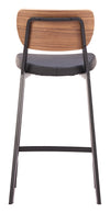 Ardenne Counter Stool Black & Brown — Set of 2
