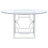 Starlight - Round Glass Top Metal Dining Table