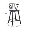 Stenger Counter Stool Black — Set of 2