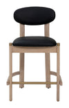 Rilou Counter Stool Black & Natural — Set of 2