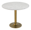 Fullerton - Dining Table - White / Gold