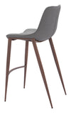 Magnus Barstool Slate Gray & Walnut — Set of 2