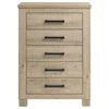 Oakglen - 5-Drawer Bedroom Chest Of Drawers - Weathered Oak