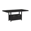 Transcend - Counter Table With Leaf - Charcoal
