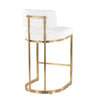 Demi - Fixed-Height Barstool (Set of 2) - Gold Metal Base