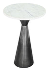 Tim - Side Table - White / Black