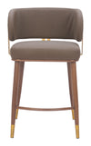 Brew Counter Stool Brown & Walnut