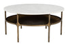 Bild - Coffee Table - White & Brass