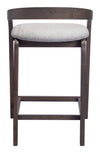 Troy Counter Stool Dove Gray & Espresso — Set of 2
