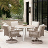 Rivan Swivel Dining Chair Beige