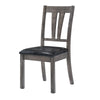 Nathan - Fan Back Chair With PU Seat (Set of 2) - Gray Oak