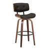 Lombardi - 30" Fixed-Height Barstool (Set of 2) - Walnut Base