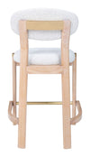 Rilou Counter Stool White & Natural — Set of 2