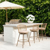 Islamorada Swivel Barstool Brown