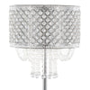 Droplet - 60" Floor Lamp - Polished Chrome And Clear Crystal Accents