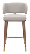 Brew Barstool Beige & Walnut