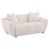 Destino - Chenille Splayed Arm Sofa Set