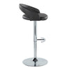 Grotto - Upholstered Adjustable Barstool - Chrome Metal Base