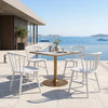 Caliza Dining Table White & Gold