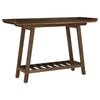 Ornelas - Console Table With Slatted Shelf - Mango Brown